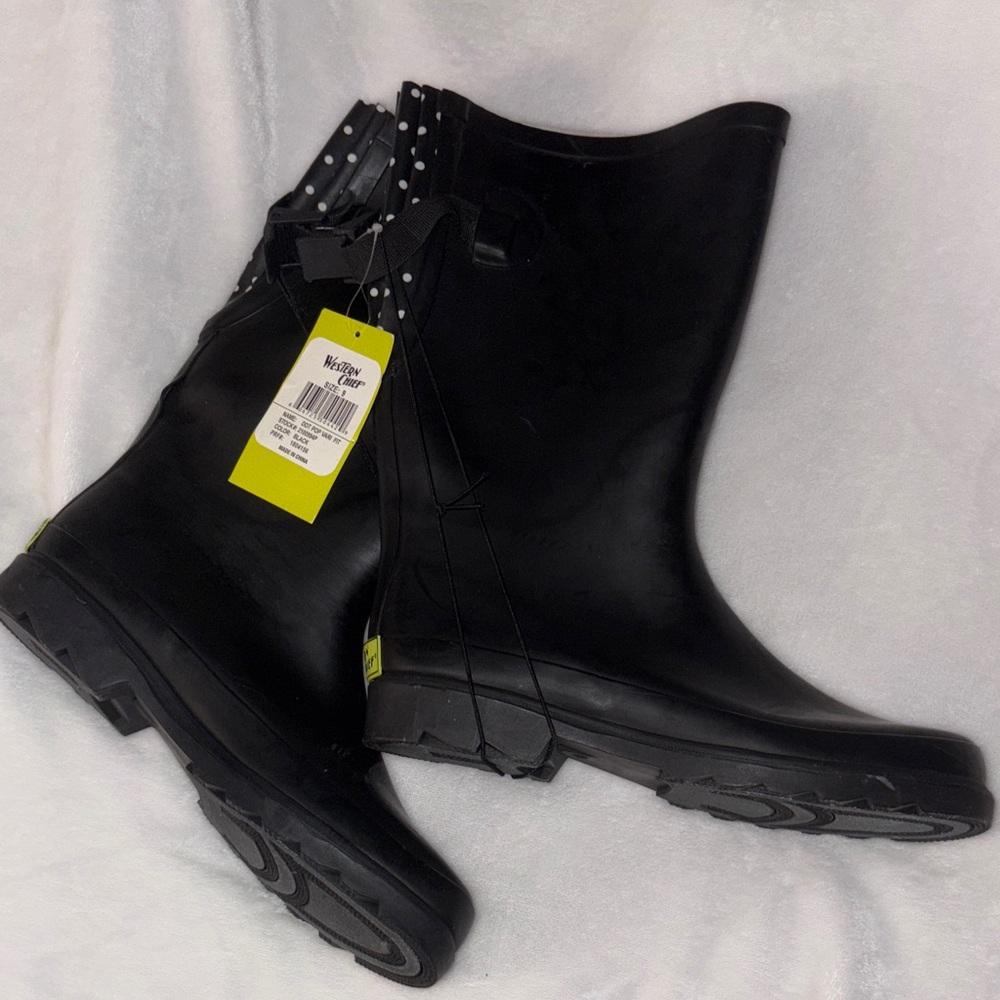 Western Chief Black Women's Rain Boots